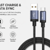 Mikorean 2.4A USB-A to USB-C Braided Charging Cable