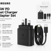 C Samsung 45W PD USB-C Fast Charger Adapter with USB-C Cable