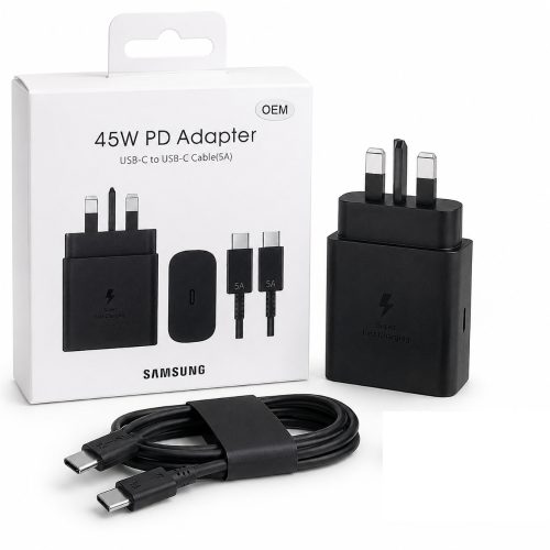 Samsung 25W PD USB-C Fast Charger Adapter with USB-C to USB-C Cable (3A)