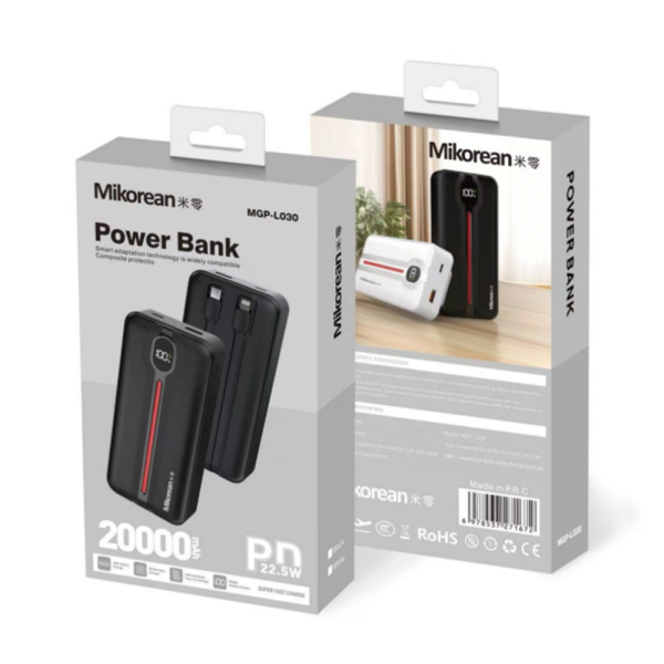 mcasd Mikorean MGP-L030 20000mAh 22.5W PD Fast Charging Power Bank
