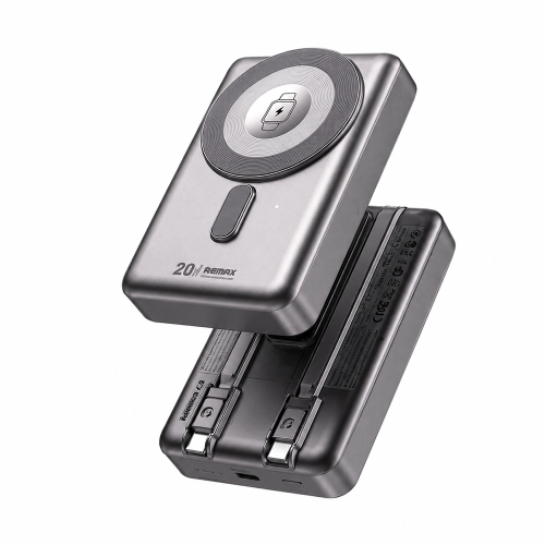 re REMAX CX-2 10000mAh Magnetic Wireless Power Bank – 15W Fast Charging with Foldable Stand